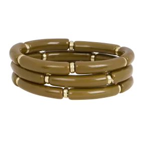  FEEKA   MINI PALMA - Set di 3 bracciali elasticizzati | Verde