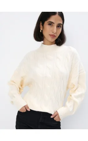 Maglione con collo rialzato