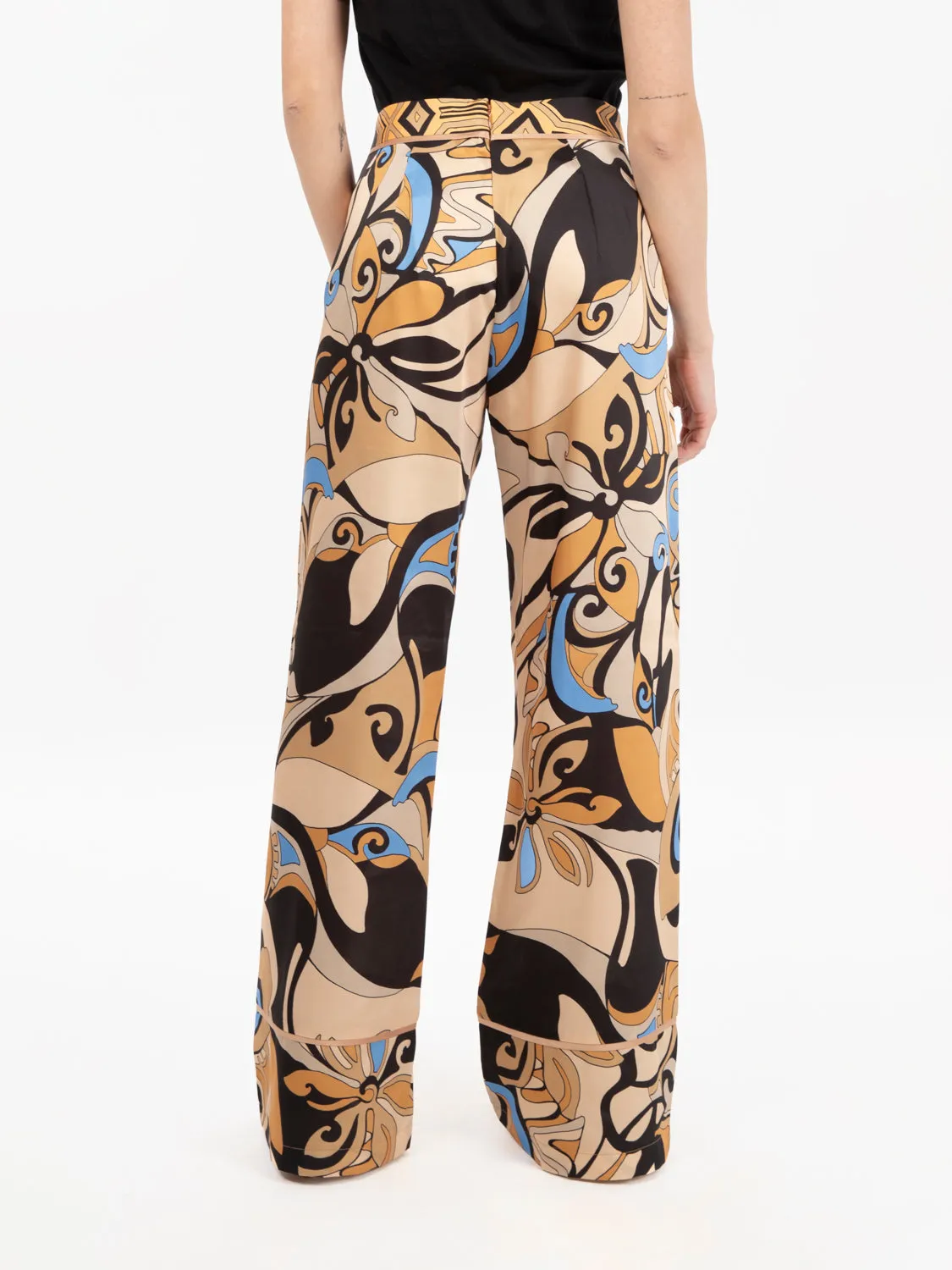 Pantaloni Eternal stampa foulard mosaic