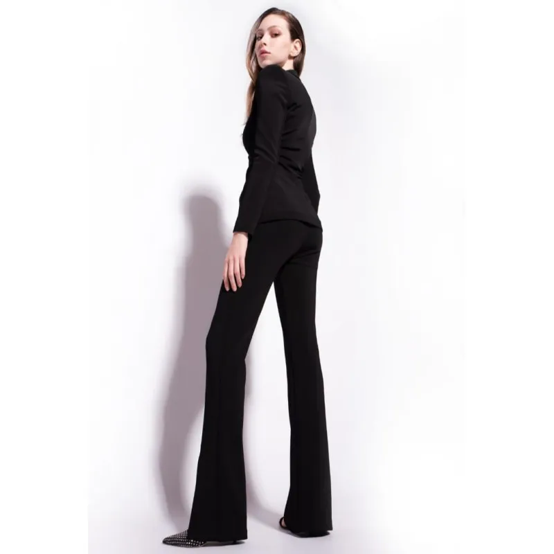 PINKO pantaloni con spacco NERO