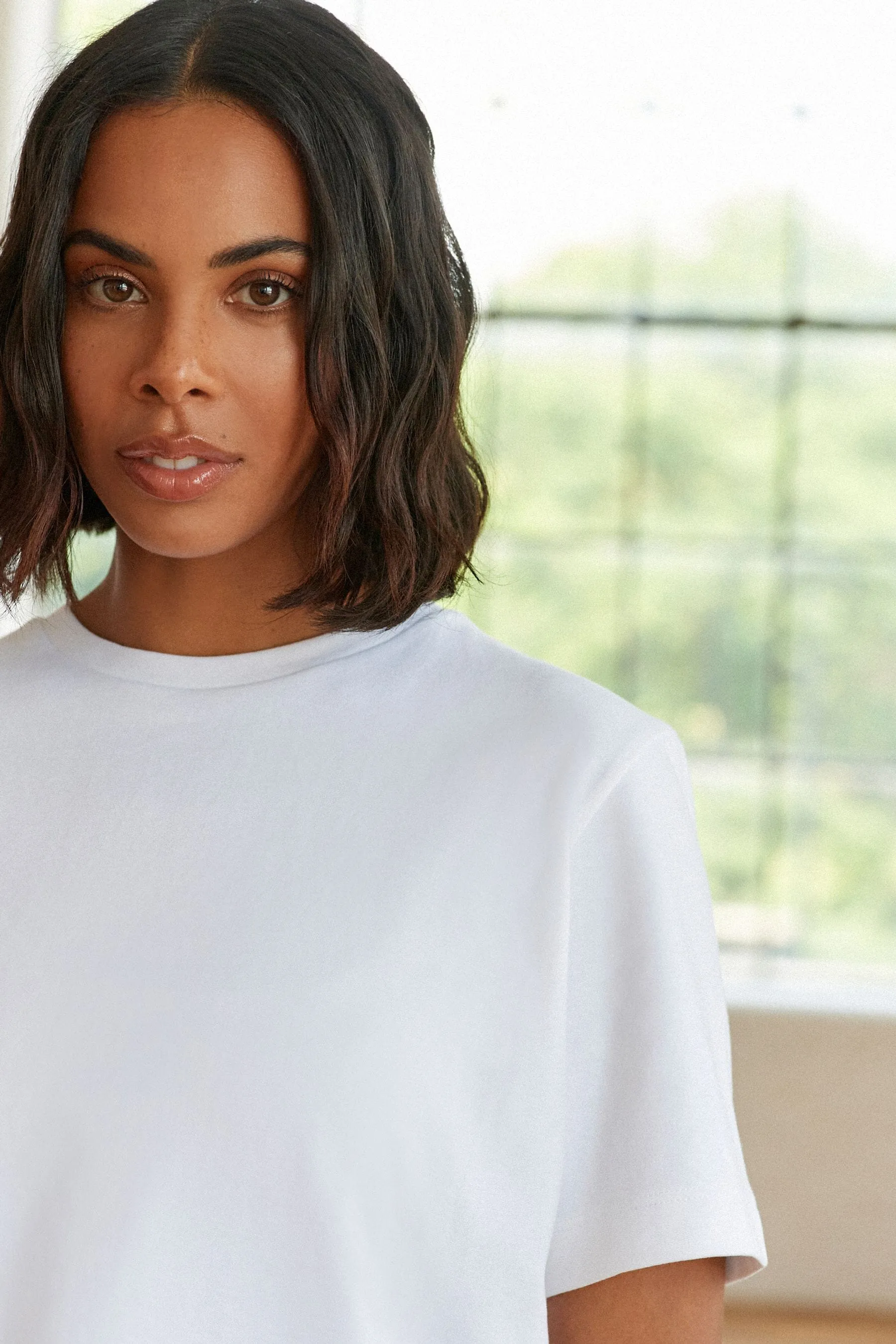 T-shirt con Manica corta Girocollo pesante    